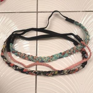 Floral and braided headbands